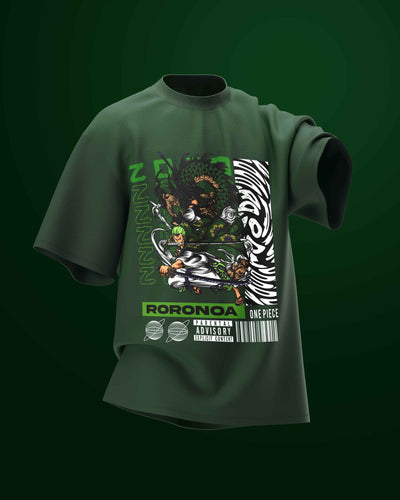 Roronoa Zoro T-Shirt - Oversized Apparel for Anime Fans, Comfortable and Stylish - BETTLE X - BETTLE X - Roronoa Zoro T-Shirt - Oversized Apparel for Anime Fans, Comfortable and Stylish